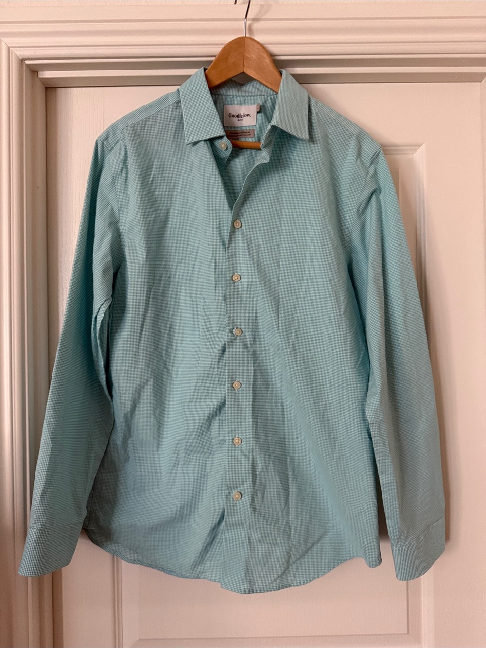 Goodfellow & Co Men's Mint Green Button-Down Dress Shirt